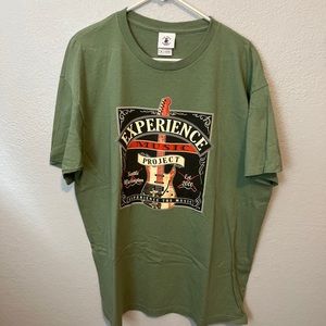 The Duck Company Experience The Music Sage Green Graphic T Shirt Size XL